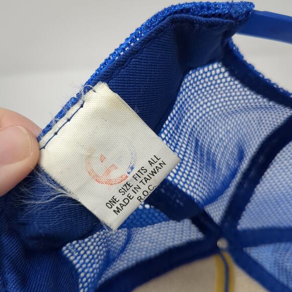 I Spend All My Money On Booze Snapback Rope Trucker Hat Blue One Size - Picture 9 of 9